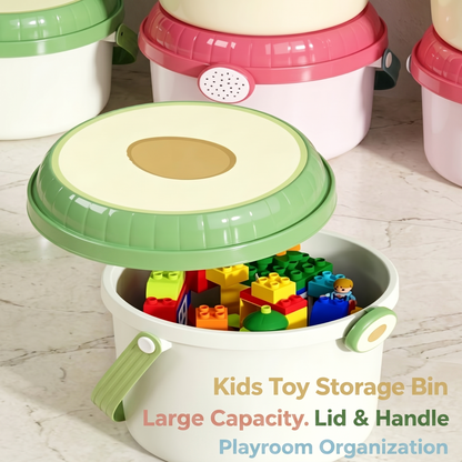 Fruit Pattern Stackable Kids Toy Storage Bucket