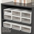 Stackable Clear Drawer Desktop Storage Organizer