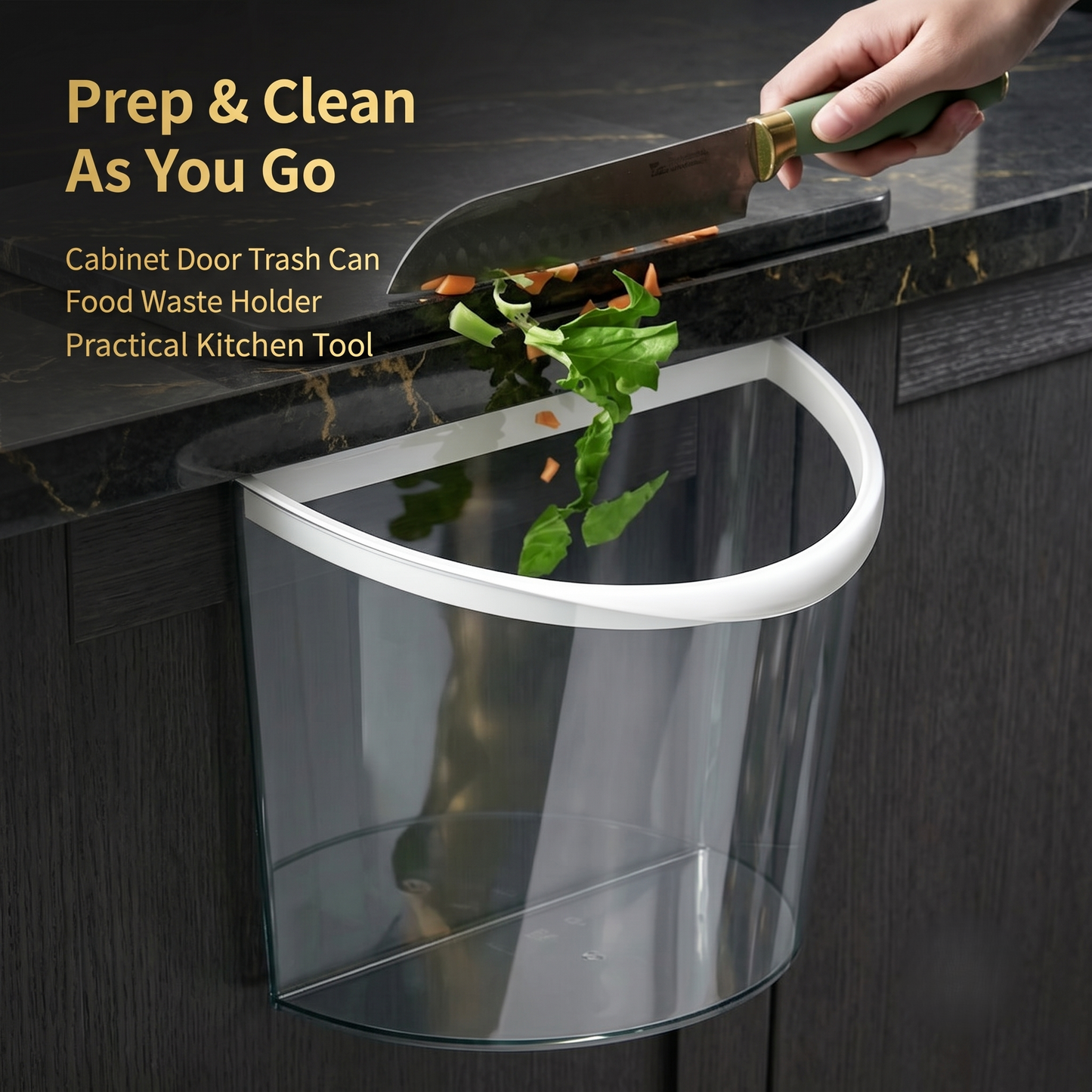 Over Cabinet Hanging Kitchen Waste Bin
