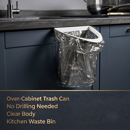 Over Cabinet Hanging Kitchen Waste Bin