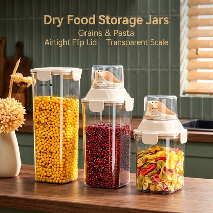 Flip Spout Airtight Dry Grain Storage Container Short