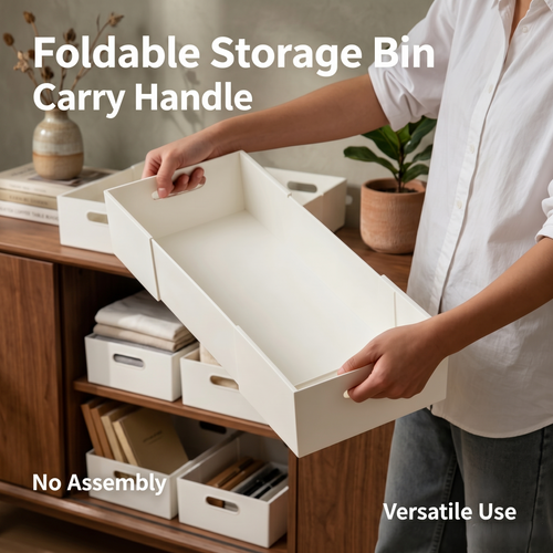 Adjustable Foldable Drawer Storage Organizer Bins